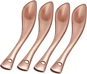 4pcs Face Cream Scoop Eye Cream Scoop Tool Cosmetics Spoon Eye Cream Applicator Spoon Women Supple Face Cream Applicator Facial Cream Spoons Makeup Spoon Metal Make up Beauty Cream