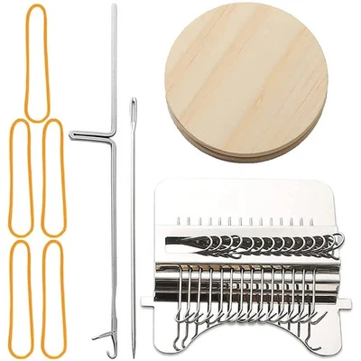 Weaving Frame Kit Mini Darning Frame Convenient 14 Hooks Small Weaving leJvX