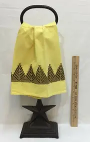 Cast Iron Multi Use: Door Stop, Towel Holder, Hat Stand, etc. Towel Included