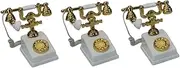 MAGICLULU Pcs Miniature Retro Phone Alloy Mini Decor for Home Mini Table Phone Model