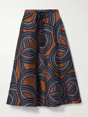[La DoubleJ] La DoubleJ - Jacquard Midi Skirt - Multi - medium medium Multi