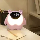 Digital Clock Intelligent Portable Easy to Setup Night Light Alarm Clock Abs