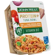 John West Protein+ Vitamin b12 Tuna Bowl Couscous Brown Rice Onion 170g