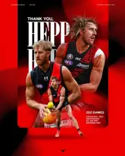 ESSENDON BOMBERS FOOTBALL CHAMPION PLAYER TEAM POSTER,FREE POST,BARGAIN,1