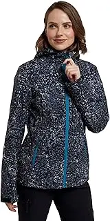 [Mountain Warehouse] Exodus Womens Water Resistant Softshell Jacket - Breathable Ladies Coat, Scooped Back Outer - Great Raincoat for Spring & Cold Weather