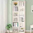 Modern Bookcase with 12 Cube Storage for Home Office, Vertical or Horizontal