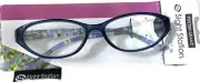 Foster Grant reading glasses, Sight Station Annabelle blue floral +3.25