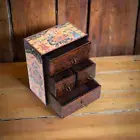 Wooden Drawer Trinket Box Hand painted Chest of Drawers Jewellery Box Wooden Box