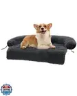 MUTTROS Dog Bed for Couch, Washable Fluffy Plush Dog Mat for Furniture Protec