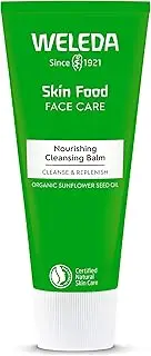 WELEDA Skin Food Nourishing Cleansing Balm 75ml | Oil-to-Milk Formula | All Skin Types | Make-up Remover | Vegan