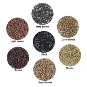 Silicone Lined Micro Rings Links Beads 5mm Lined Beads for Hair Extensions1000pc