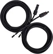 Renogy 20Ft 10 AWG Solar Panel and Controller Connector Adaptor Wire Extension Cables