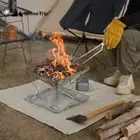 Anti-Scald Barbecue Fire Blanket Fire Pit Mat Barbecue Enthusiasts