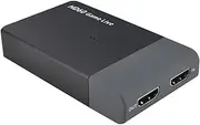 261M USB 3.0 HD Video Capture 4K 1080P Game Live Streaming Video Converter Support 4K Video Input HD in Out MIC in for One Black One Size