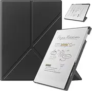 Case for Remarkable Paper Pro 11.8” (2024 Released), with Stable Folding Stand Design and Pen Pocket, fit Remarkable Paper Tablet with 11.8” Color Display, Auto Sleep/Wake (Black)