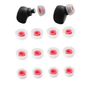 Zotech 6 Pairs of Ear Tips for Jabra Elite Active 65t, 75t (S/M/L) (White-Red)