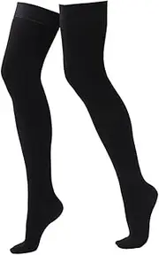 minkissy 1 Pair Knee Compression Socks Knee High Stockings Running Stockings Circulation Stockings Stockings Compression Stockings Compression Knee Socks Black Spandex