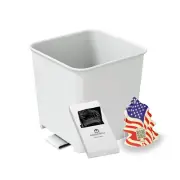Portable Car Trash Can Mini Garbage Bin w/ Trash Bag Organizer Waterproof Mocha