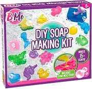 B Me DIY Super Soap Studio Soap Making Craft Kit for Boys & Girls - Make Your Own Soap Kits - Soap Lab with 15 Molds, 5 Colors & 5 Scents - Gift Idea for Children - Fun Educational Activity & Science