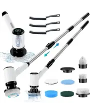 Electric Spin Scrubbers: Shower Scrubber with Long Handle Crodless Scrub Brush