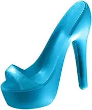 Oshhni 1/4 Scale Figure Shoes Women Footwear Miniature Peep Toe Design Female Doll High Heels High Heeled Shoes for Doll Model Accs , Blue