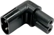 Auline 90 Degree Angle C7 Figure 8 Adaptor Convert Existing Mains Power Cable C8