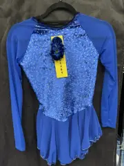Jerry’s Velvet Royal Blue Diamond Chips Dress Adult Small