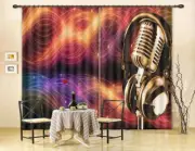 Magic Microphone 3D Curtain Blockout Photo Printing Curtains Drape Fabric Window