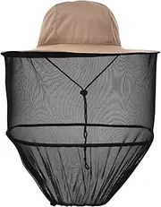 [Generic] Beekeeping Hat with Head NetOutdoor AntiMosquitoes Hat with Head Net Mesh Face ProtectionProfessional Beekeeping Hat Full Face Neck Wrap