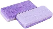 Pumice Stone Callus Remover Pedicure Exfoliation Tool Dead Skin Scrubber for Feet and Hand (violet2pcs)