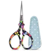 Sewing scissors sharp Embroidery Crafting Threading Scissors with Leather Sci...