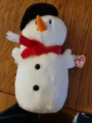 TY Beanie Buddy - SNOWBALL the Snowman (11 inch) w/ Mint Hang Tag