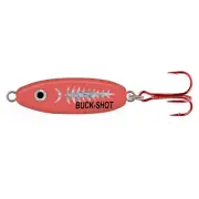 Northland Tackle Buck Shot Rattle Spoon 2 - Super Glow Exo Red - 1/16 oz