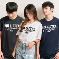 在飛比找蝦皮商城精選優惠-郵寄兵．現貨  HOLLISTER 海鷗 男版 刺繡文字草寫