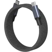 Valore CA-003 240W USB-C Cable - 1m - Black Magnetic Self-Organizing [CA-003 ( Black )]