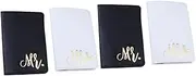 [BESTYASH] 4 Pcs Passport Holder Passport Purse Travel Passport Cover Case Passport Wallet Travel Wallet Couples Passport Cover Pocketbook Travel Purse Passport Book Document Holder