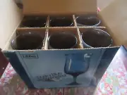 LIBBEY DUSKY BLUE VIN CONNOISSEUR 8 oz. Stemware Set of 6 NEW IN ORIGINAL BOX