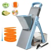 Safe Mandoliner Slicer Plus, Adjustable Vegetable Food Chopper Potato Fries