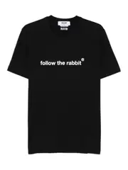 [Msgm] Msgm-T-Shirt In Cotone Con Stampa Follow The Rabbit-Uomo S
