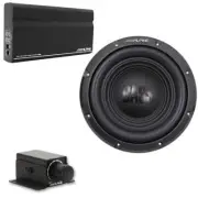 Alpine KTA-200M Mono Power Pack Amp with Alpine W10S4 10" Subwoofer Bass Knob