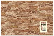 BACON STRIPS Gift Wrap Wrapping Paper – funny gag joke novelty - Archie McPhee