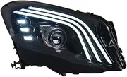 Headlight Assembly Compatible with Mercedes-Benz GLA Class LED DRL LED Sequential Turn Signal A touch of blue