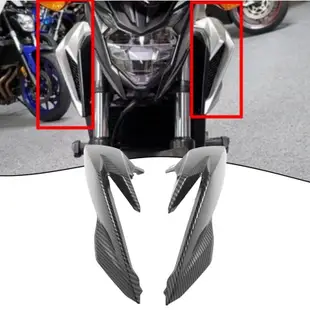 HONDA 適用於本田 CB500F 2016-2018 整流罩裝飾框架蓋摩托車配件的前側油箱排氣口上整流罩