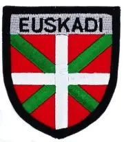 Patch Embroidered Patch Coat of Arms Euskadi Country Basque Flag Thermoadhesive