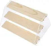 ROMISBABA Storage Display Stand Wood Stand for Display Cosmetics Storage Rack Dessert Rack Buffet Riser Bakery Rack Acrylic Display Stand Acrylic Display Shelves Dessert Display Riser Wooden