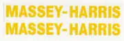 MASSEY-HARRIS Decal for Pedal Tractor Wagon or similar implements, 8-3/8" M999