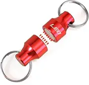 Fly Fishing Retractor, Fly Fishing Magnetic Net Release Holder Keeper Magnet Clip Landing Net Connector, Magnetic Net Release Fishing Net Holder, Magnetic Keychain, Aluminum Alloy Magnet Clip Holder