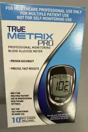 True Metrix PRO Meter Blood Glucose Monitoring System Complete kit + 10 strips