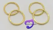 (8mm) 9ct SOLID YELLOW GOLD Hinged Sleeper Earring