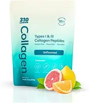 310 Nutrition - Collagen Peptides Powder - Collagen Supplement - Multi Collagen Protein with Vitamins C, D, and E - Unflavored